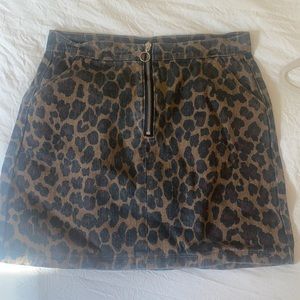 Hayden Cheetah Print Skirt